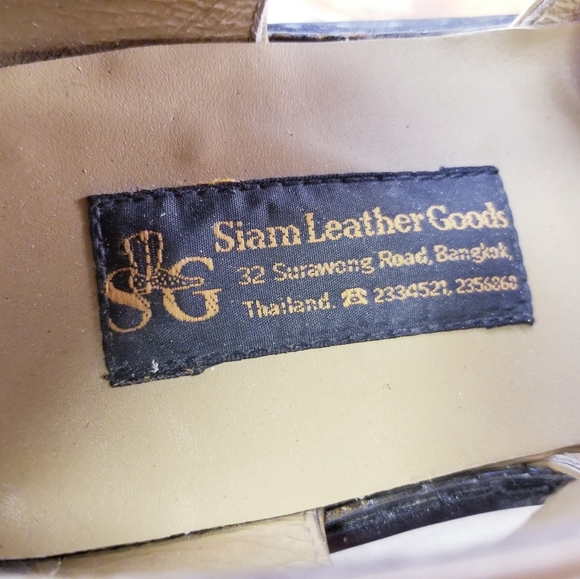 SIAM LEATHER  GOODS SLG MEN FISHERMAN BEIGE SANDALS HANDMADE SZ 11-11.5 $750 * - Picture 5 of 9